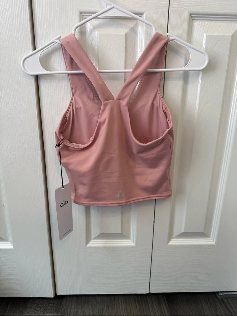 ALO Yoga vintage pink real bra tank